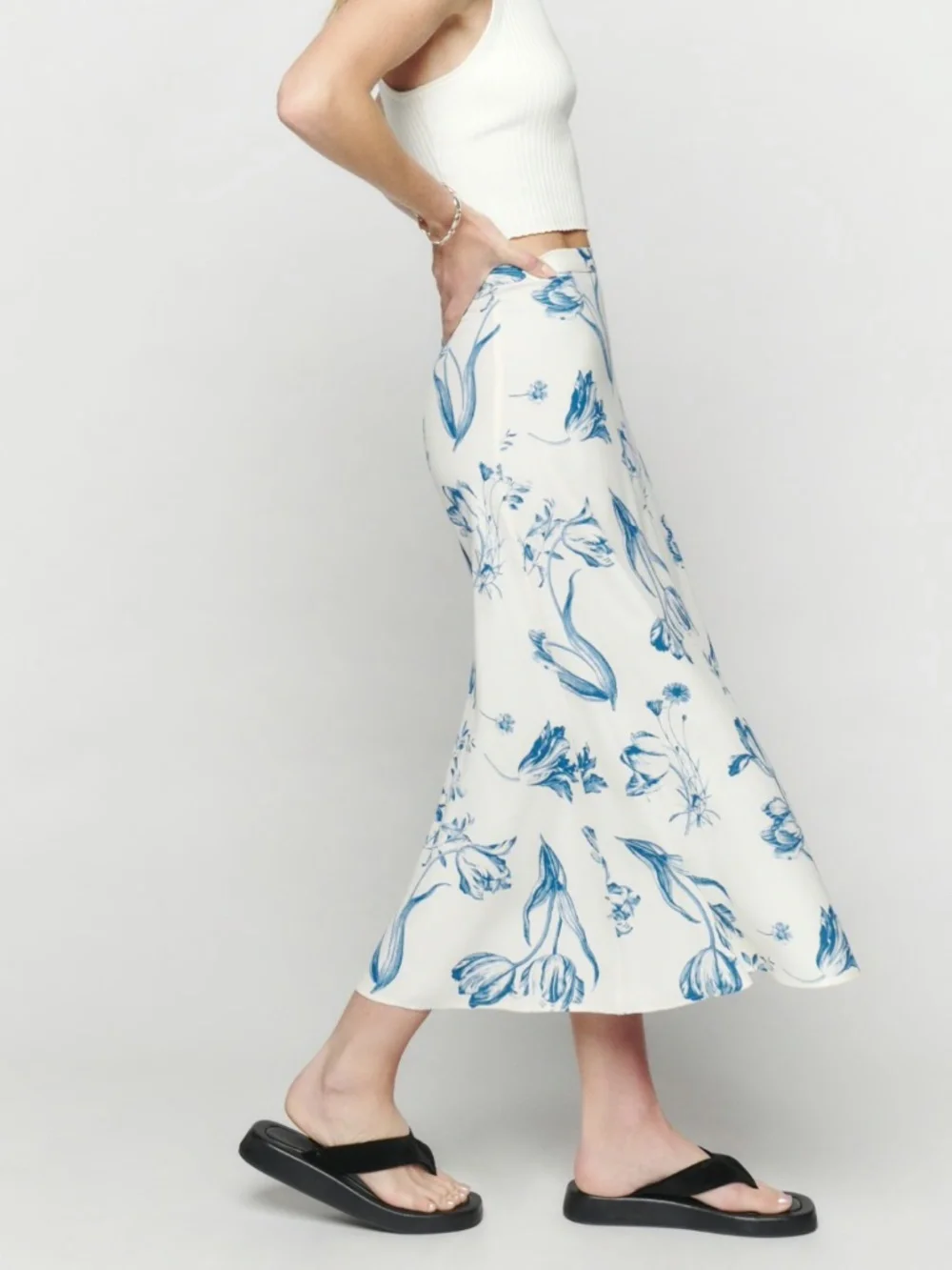 NEW Reformation Bea Skirt Lisse 12